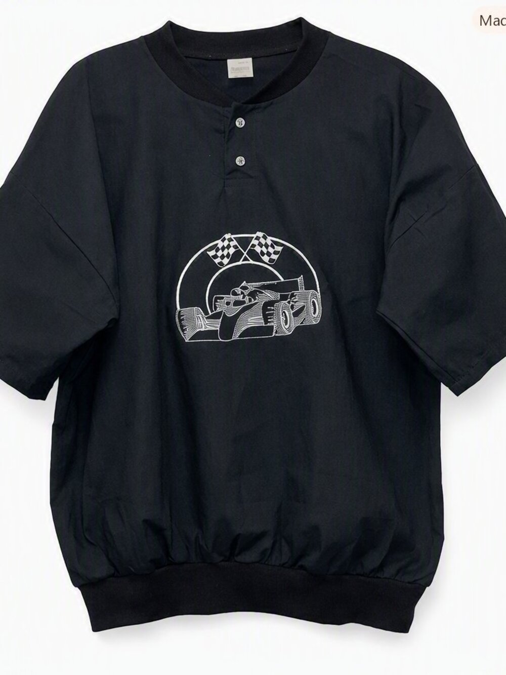 Augusta Sportswear Men’s Racing Pullover • XL • Embroidered Speed Racer • Cotton
